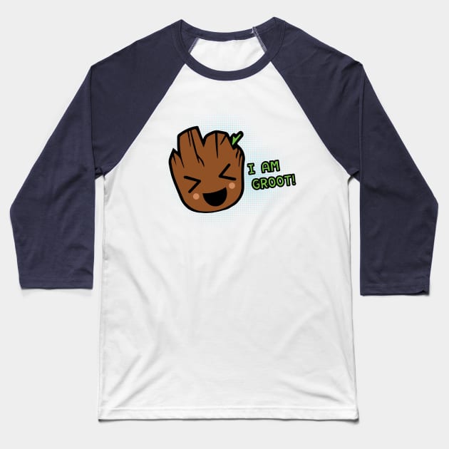 Guardians Of The Galaxy I Am Baby Groot Baseball T-Shirt by Nova5